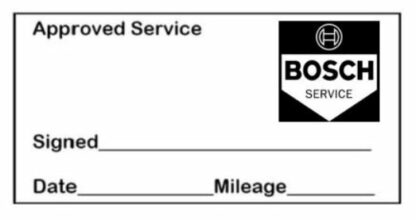 Bosch Approved Garage Service Stamp - 38mm x 14mm