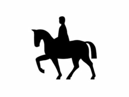 Horse and Rider - 11mm Loyalty Card Stamp - With 5 colour choices