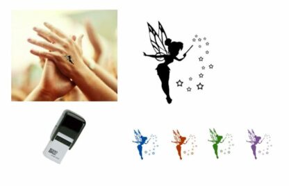 FAIRY DUST Hand Stamp - Ideal for events/parties etc. 28mm x 28mm Choice of colours