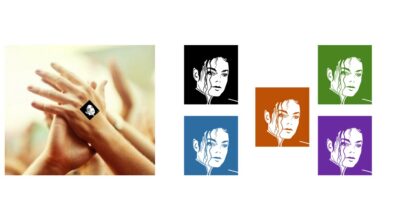 MICHAEL JACKSON Hand Stamp - Ideal for events/parties etc. 28mm x 28mm Choice of colours