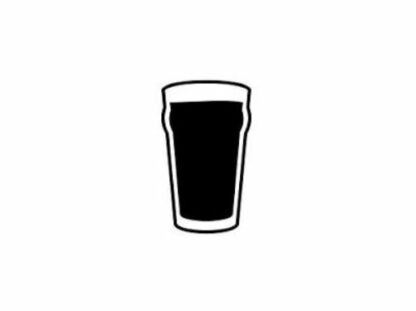 Pint Glass (Guinness) - 11mm Loyalty Card Stamp - With 5 colour choices