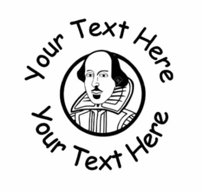 Shakespeare - 22mm Personalised School Teacher Stamp